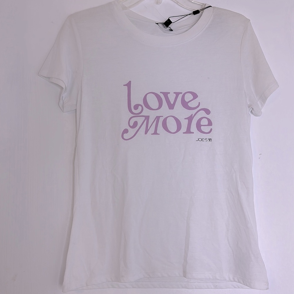 NWT JOE’S Trinity LOVE MORE Graphic T-Shirt, Size XS